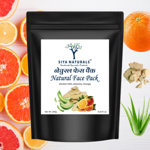 Herbal Glow Face Pack – Multani Mitti, Aloe Vera & Orange Peel – Natural Skin Brightening & Oil Control