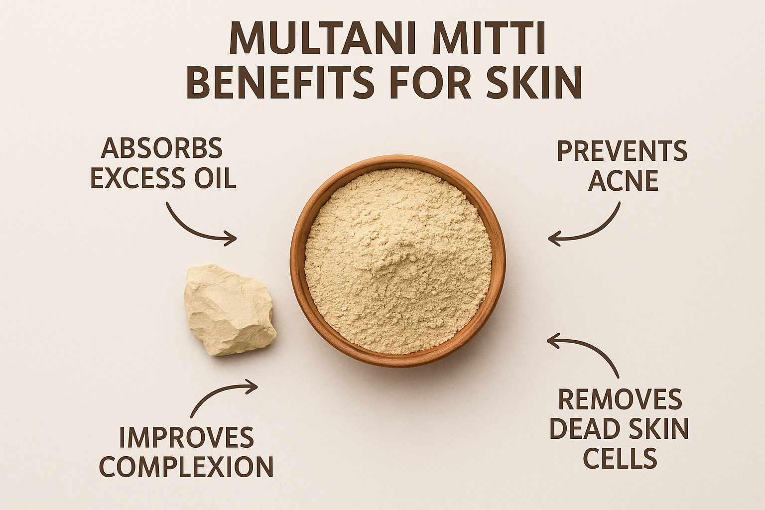Pure Multani Mitti Face Pack – 100% Natural Fuller's Earth for Glowing & Clear Skin - Image 3
